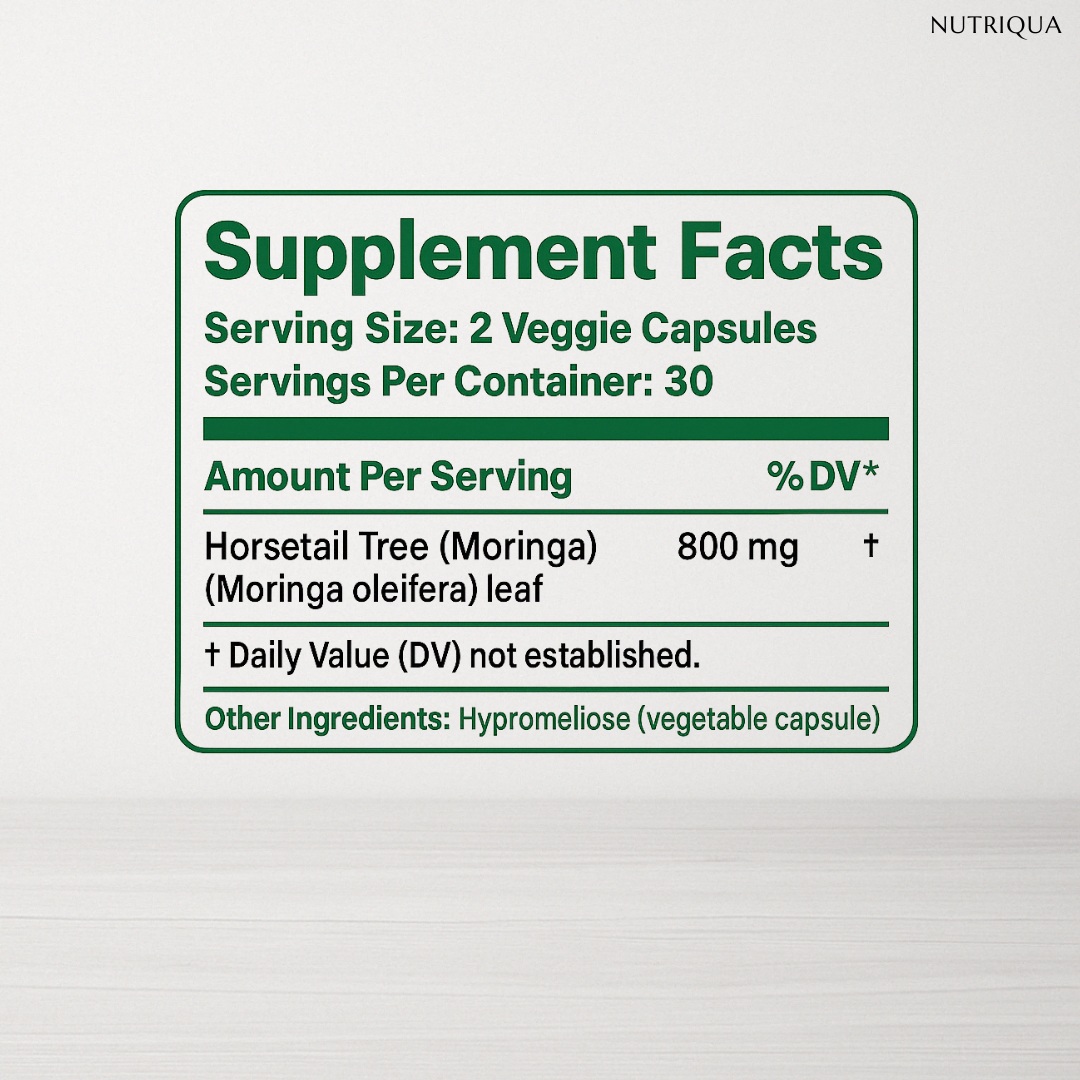 NUTRIQUA™ Pure Moringa Extract Capsules