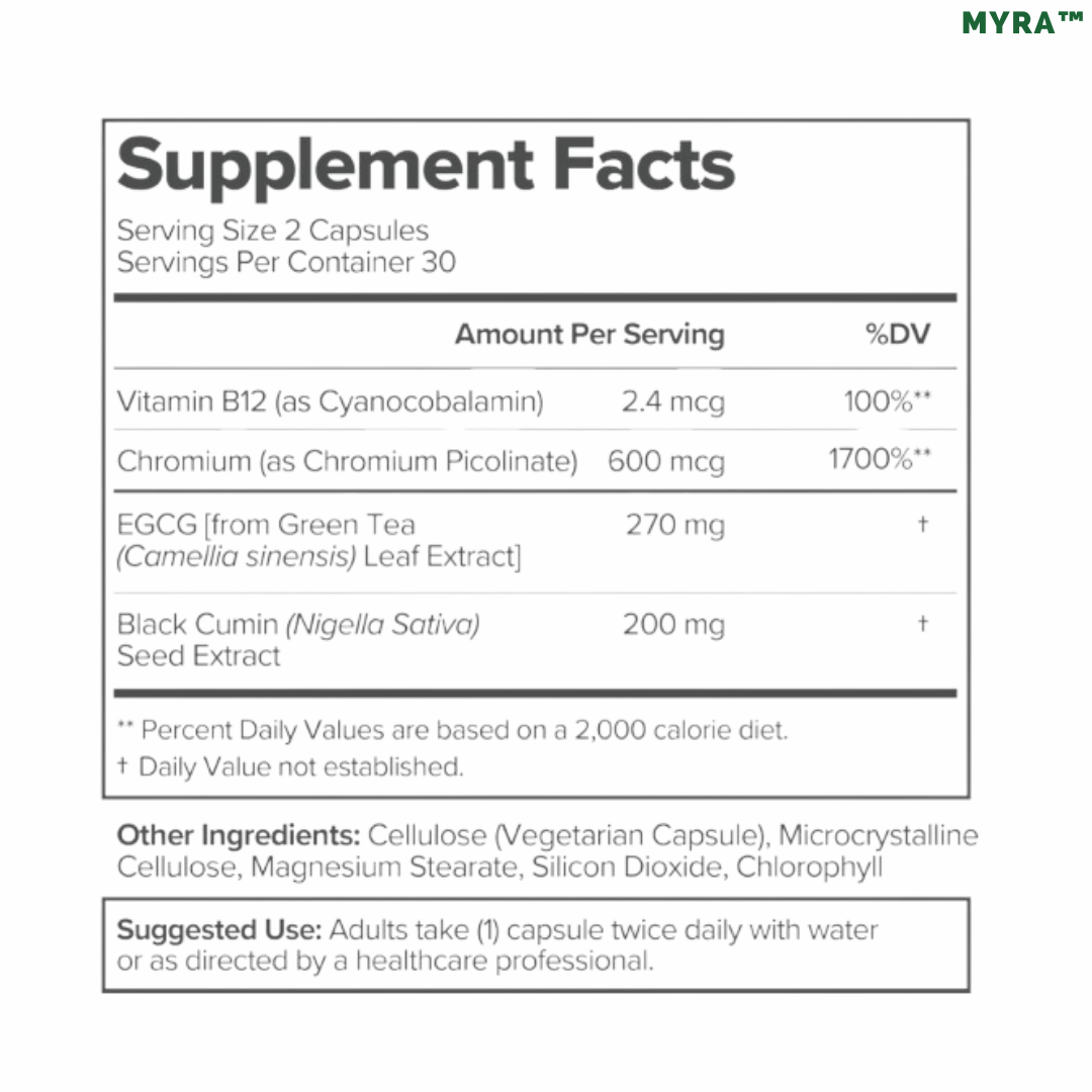 MYRA™  Metabolism Vitamins Capsules